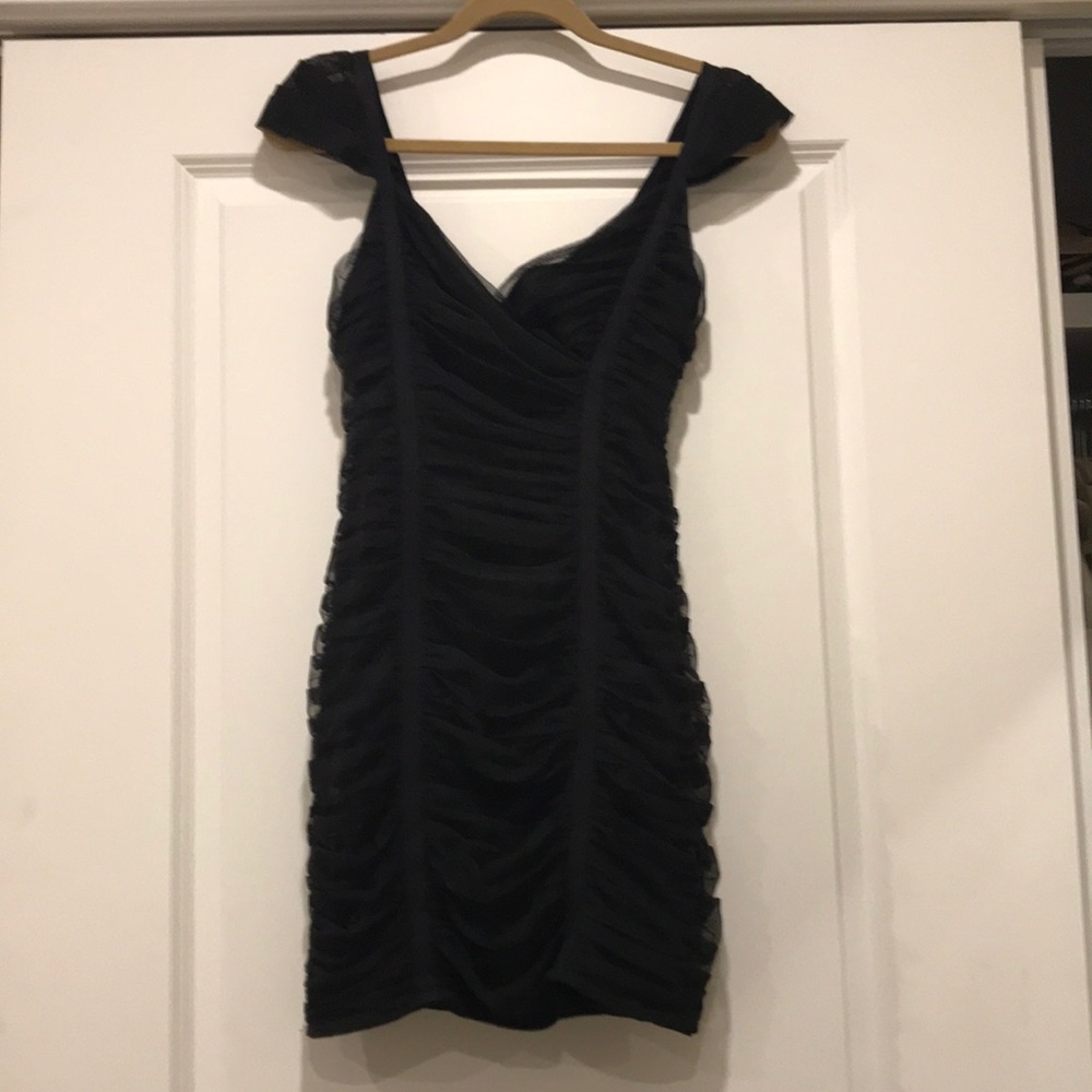 Black mini dress